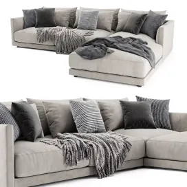 Poliform bristol with ottoman